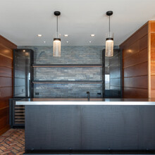 luxury home in Andover, Vermont custom bar